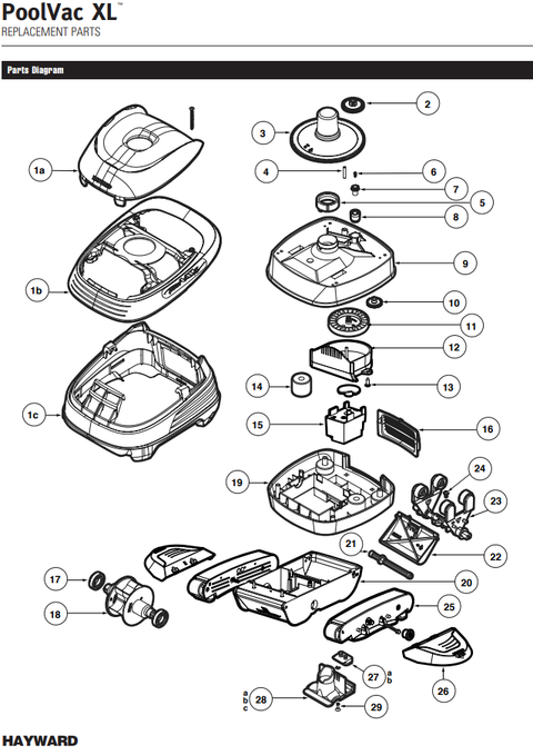 PoolVac XL Parts and Accessories