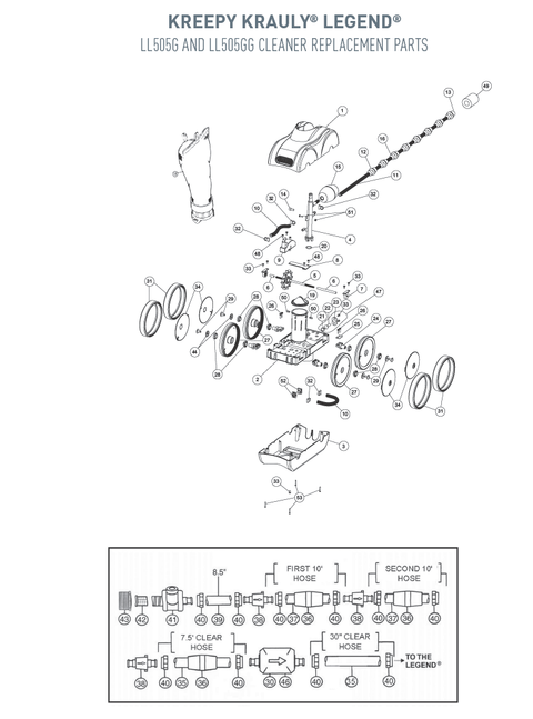 Pentair Legend Parts and Accessories