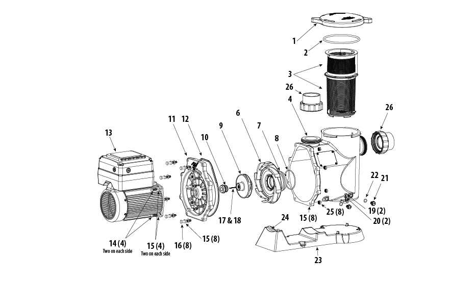 Parts List for Parts List: Power Defender SVL270 Variable Speed Pump