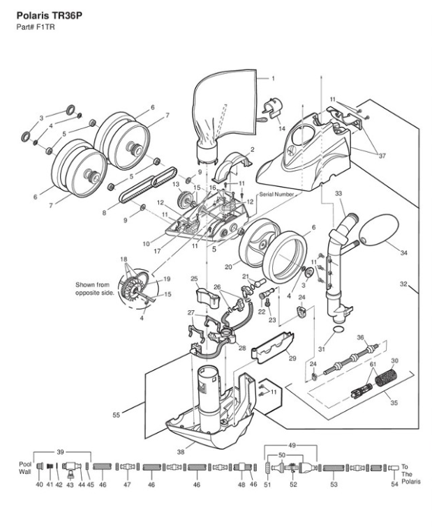 Parts List for Cleaner Parts List: Polaris TR36P