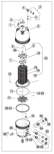 Parts List for Parts List: Jandy 48 Sq Ft DEV Series D.E. Filter