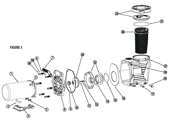 Parts List for Parts List: Power Defender 110 Single Speed Dual Voltage Pump