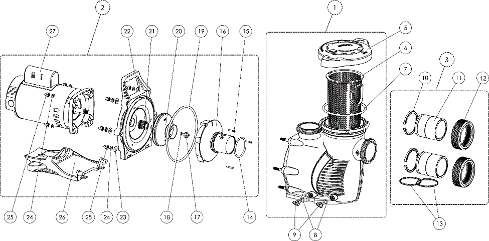 Parts List for Parts List: WhisperFlo XF