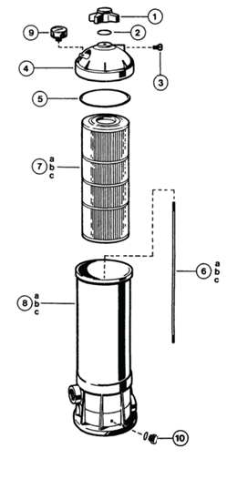 Parts List for Parts List: Hayward 25 Sq. Ft. Star-Clear Cartridge Filter