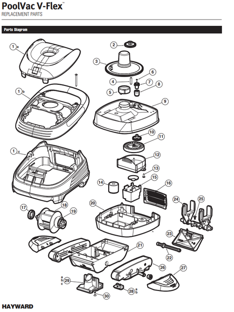 PoolVac V-Flex Parts and Accessories