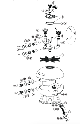 Parts List for Parts List: Jandy 30