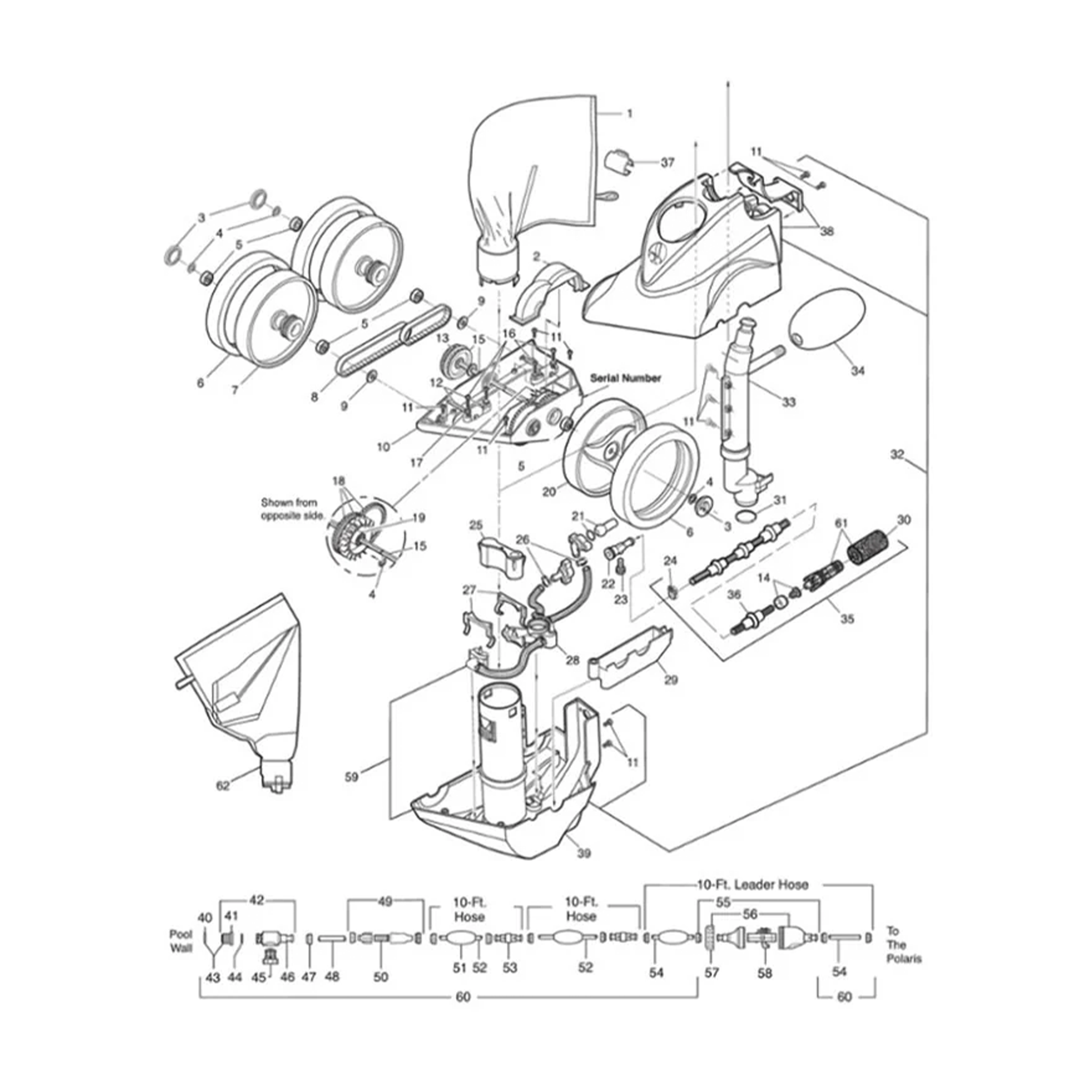 Parts List for Cleaner Parts List: Polaris TR35P