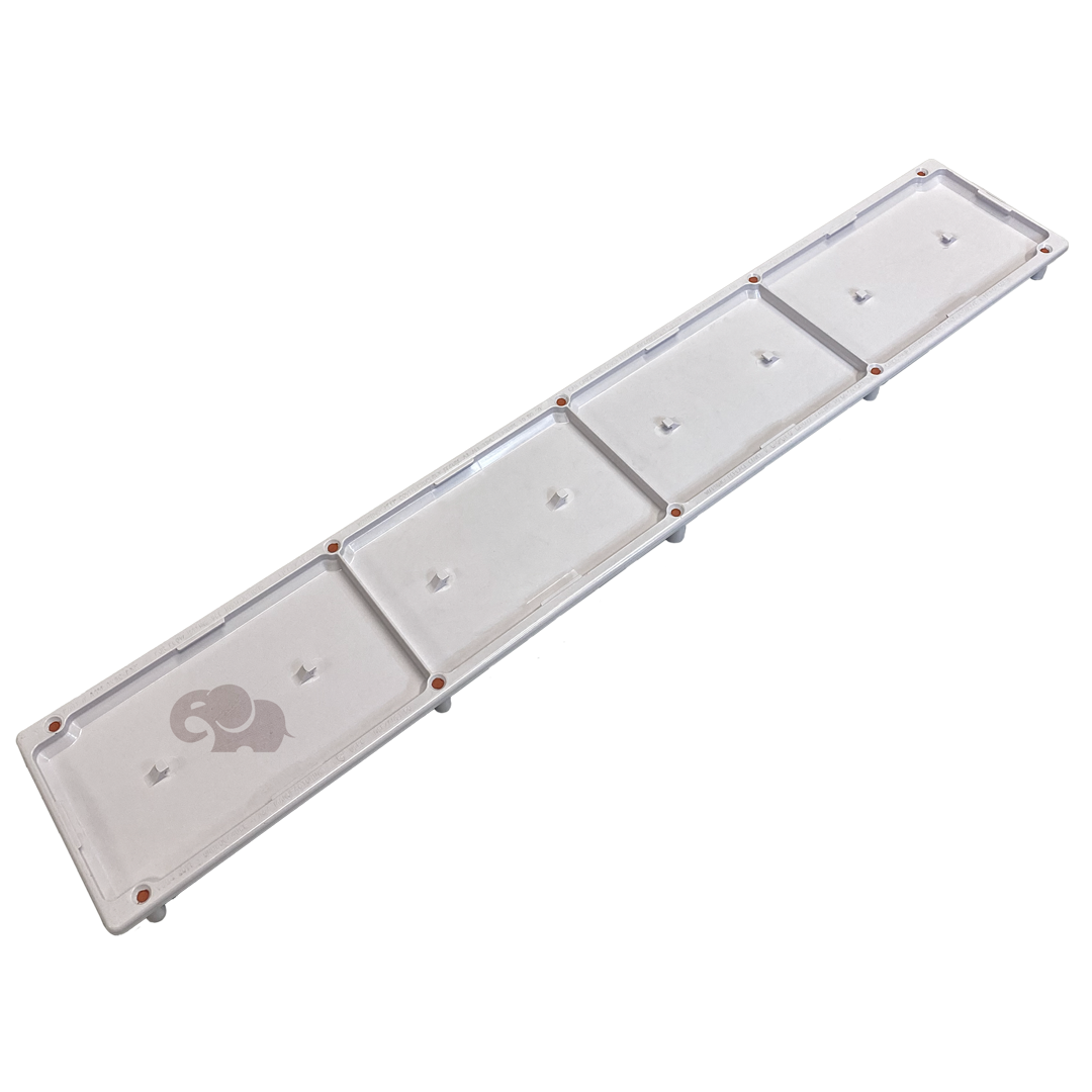 AVSC Dual Pebble Top Channel Drain White - Pentair In-Floor(A&A) | 289101