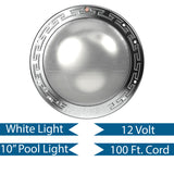 Pentair 100' 12V 500W White Pool IntelliBrite Architectural Series Light | 602141