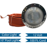 Pentair 100' 12V Color Pool IntelliBrite Architectural Series Light | 602153