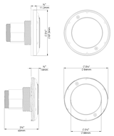 PAL Treo Max Warm White Nicheless Pool & Spa Light with 150ft Cable & Plug || 64-EGTMXWW-150