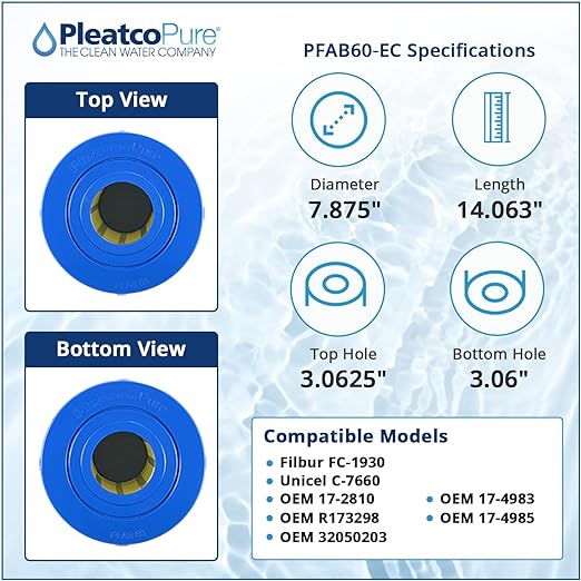 Pleatco PFAB60-EC Pool Filter Cartridge Replacement