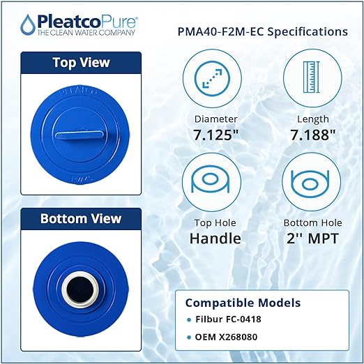 Pleatco Master Spas Legacy Filter Cartridge Replacement