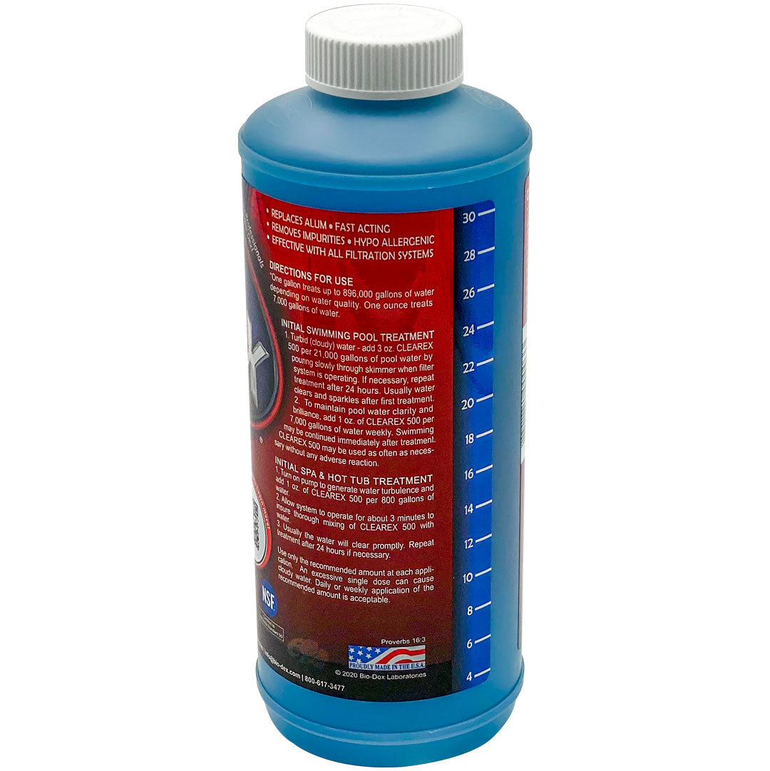 Bio-Dex Laboratories Clearex 500 Water Clarifier (32 Oz.)