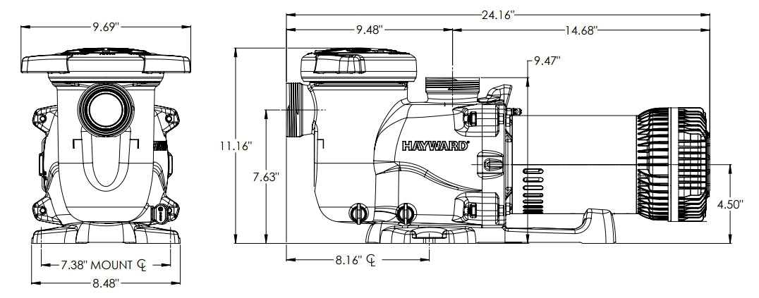 Hayward MaxFlo XE Pump 2.25HP 230V | W3SP2315X20XE