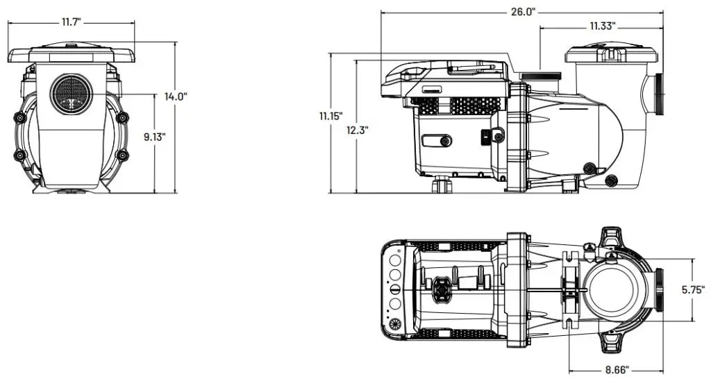 Pentair IntelliFlo3 VSF 3.0HP | 011075