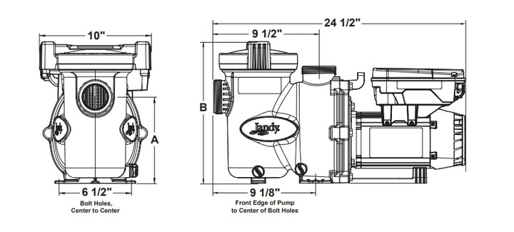 Jandy VS FloPro Variable Speed Pump 2.7HP without Controller |VSFHP270DV2A