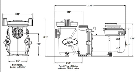 Jandy Vs FloPro 1.65HP Pump, 115/230V, with SpeedSet Controller | VSFHP165DVS