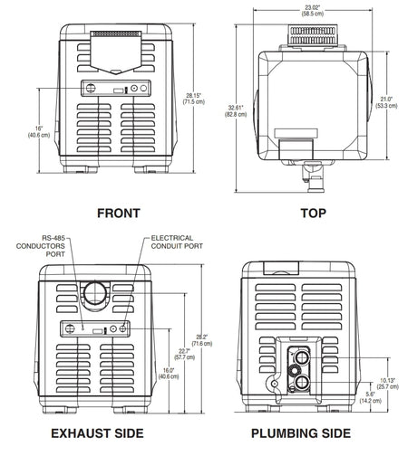 Pentair MasterTemp Low NOx Pool Heater - Electronic Ignition - Propane - 250K BTU | 460733