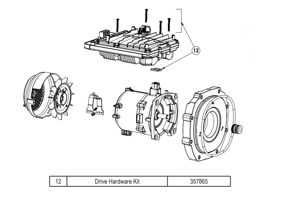 Pentair Drive Hardware Kit || 357865