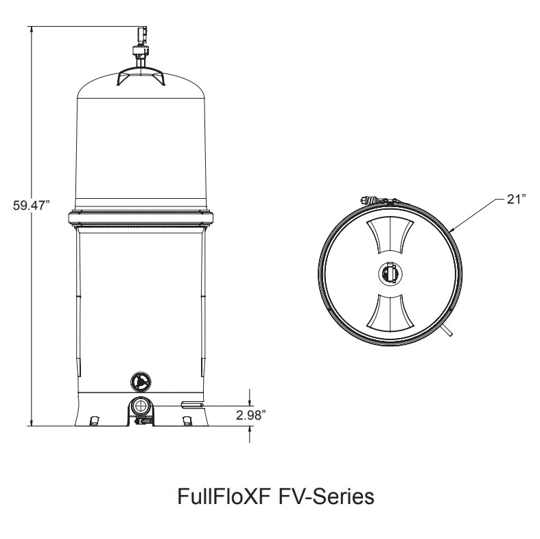 Pentair FullFloXF F72 Fiberglass D.E. Filter | 188621