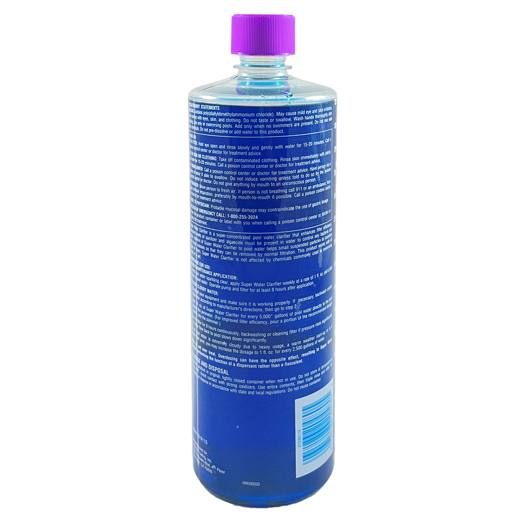 POOL SEASON Super Water Clarifier – 1 Qt | HGH-50-9115