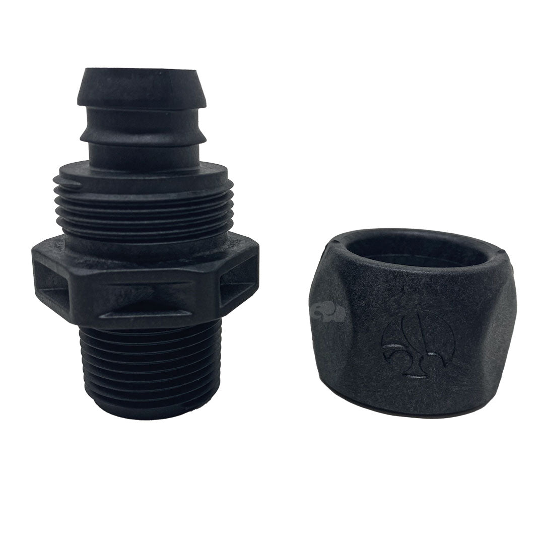 Polaris Pool Black Softube Quick Connect Booster Pump Fitting, 4-Pack || R0621000