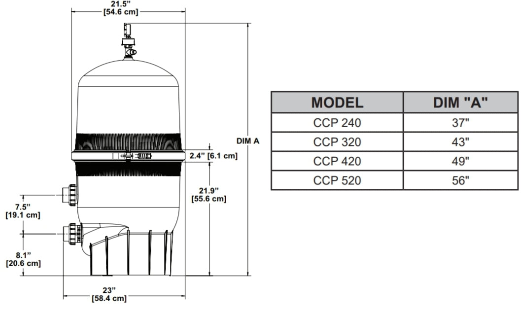 Pentair Clean & Clear Plus Cartridge Filter 320 || EC-160340