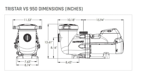 Hayward TriStar VS 2.7HP 115V/230V | W3SP3206VSP