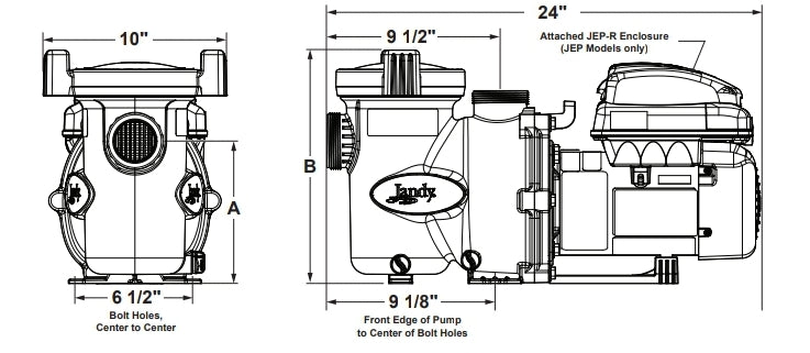 Jandy VS FloPro Variable-Speed Pump, Without Controller | VSFHP165AUT