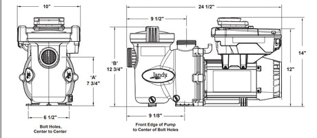 Jandy Vs FloPro 1.85HP Pump, 115/230V With Speedset Controller | VSFHP185DV2AS