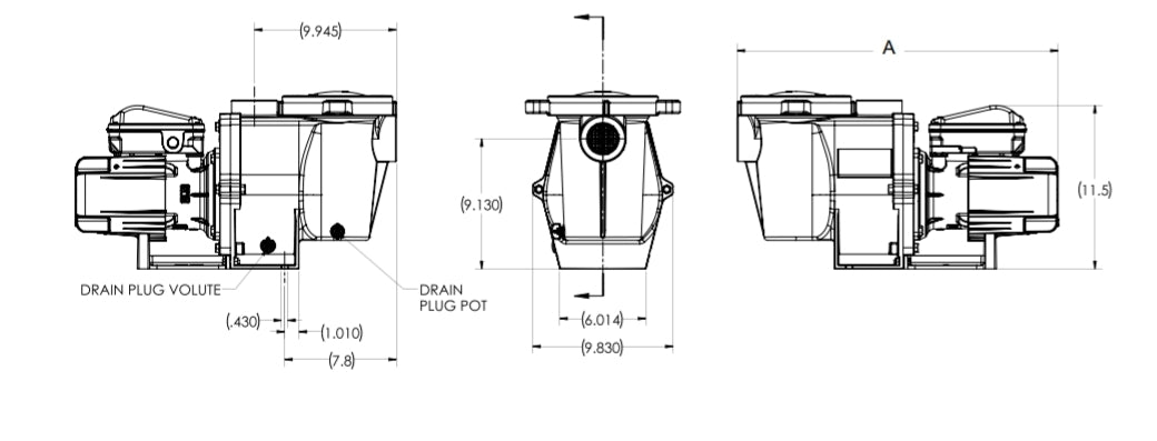 PENTAIR WhisperFlo High-Performance Pump 1.5 HP 208-230/460V | 011642