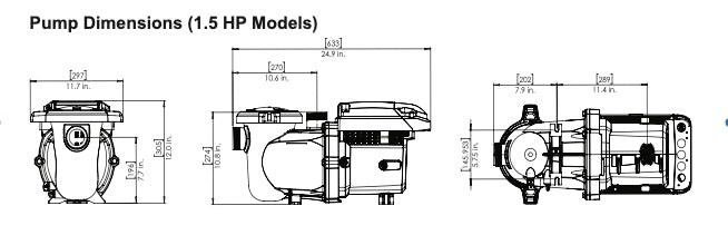 Pentair IntelliFlo3 VSF 1.5HP | 011065