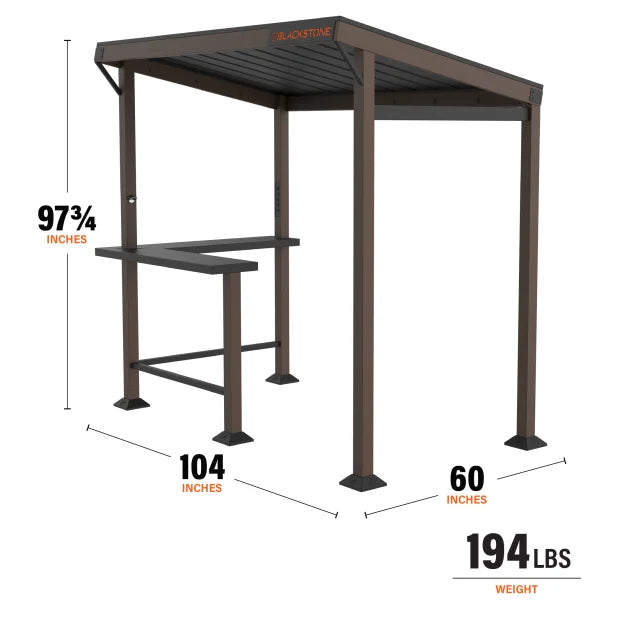 Blackstone 5' x 8' Bar and Griddle Pavilion