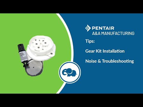 2" Low Profile Complete 3 Port T-Valve Rebuild Gear Kit - Pentair In-Floor(A&A) | 230146