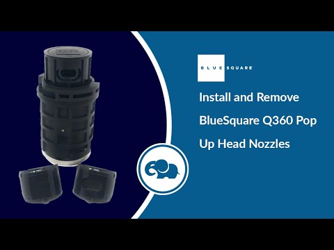 Blue Square Q360 Pop Up Head with Nozzles (White) | 011420WT