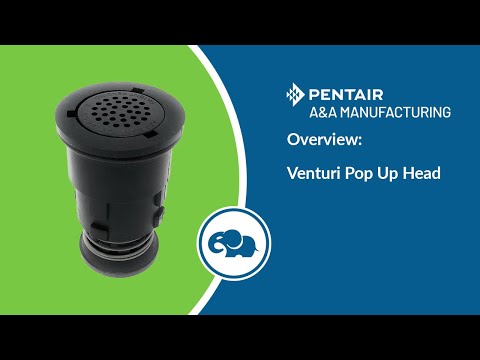 G4V (Venturi) Pop-Up Head (Black) - Pentair In-Floor(A&A) | 231204