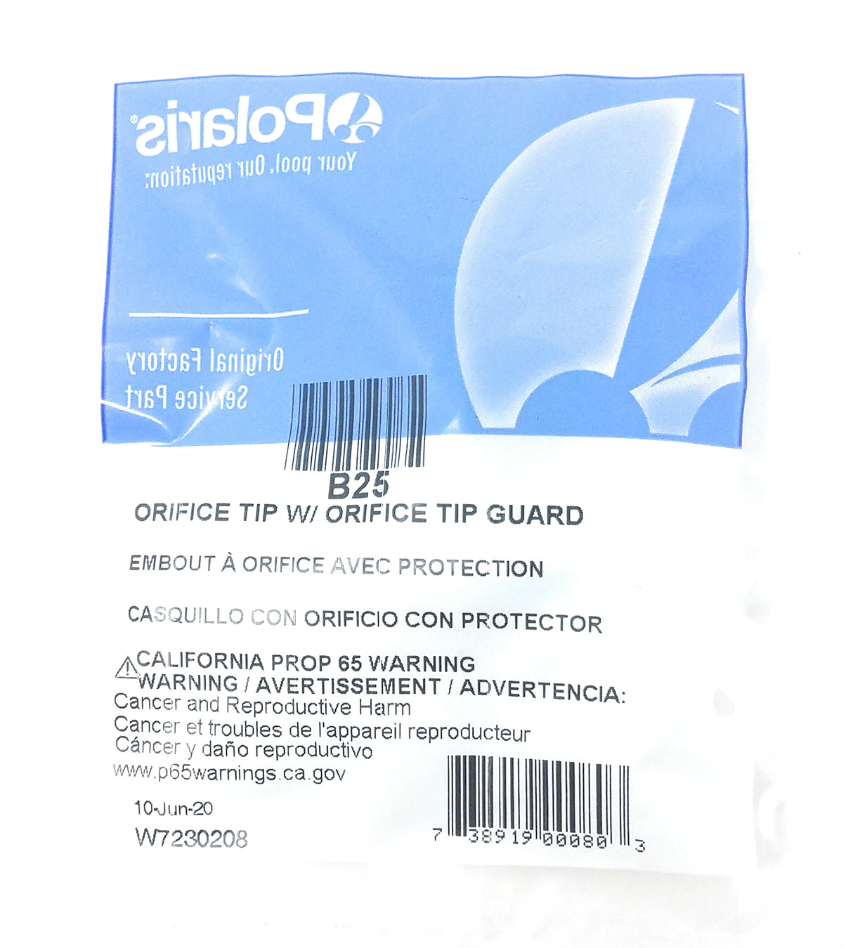 Package View - Polaris 3900 Sport / Vac-Sweep 380 / 280 / 180 / 280 TankTrax and "Trade Grade" TR35P Pressure Cleaner Orifice Tip w/ Orifice Tip Guard