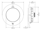 View of Measurements - PAL Evenglow Cool White Spa Light with 80ft Cable & Plug