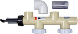 Pentair 263064 PVC Push Pull Slide Valve, 7 1/2 Inch Centerline, Almond, For D.E. and Sand Filters - ePoolSupply