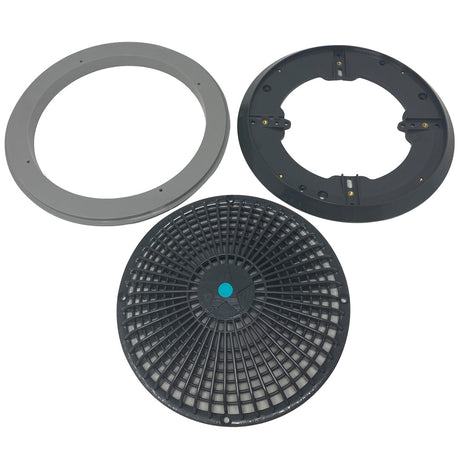 AquaStar 10" Round Debris Removal Drain (Black - Star (Anti Vortex) - Pentair In-Floor(A&A) | 280184