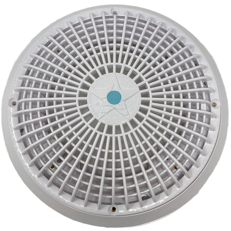 A&A Manufacturing AquaStar 10" Round Debris Removal Drain (White-Star (Anti Vortex) - complete drain