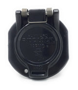 Front View - Hayward VacLock Safety Wall Fitting (Black) - ePoolSupply