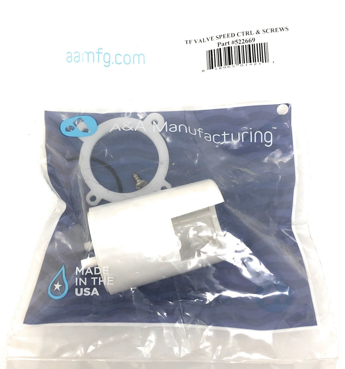 A&A Top Feed Valve Speed Control & Screws - OEM Packaging