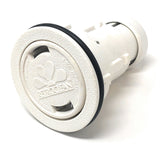 Front View - Caretaker RetroClean Style 1 Pop Up Head with Step & Bench Nozzle (White) - ePoolSupply