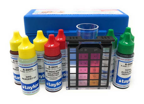 Taylor Technologies Safety Plus Test Kit for Chlorine/Bromine, pH, Alkalinity (DPD) - ePoolSupply