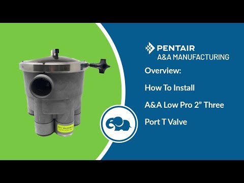 Low Profile 2" 3 Port Actuator T-Valve - Pentair In-Floor(A&A) | 224700