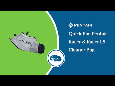 Pentair Racer / Racer LS Pressure Side Cleaner Debris Bag Kit (w/o collar) hook and loop fastener  | 360240