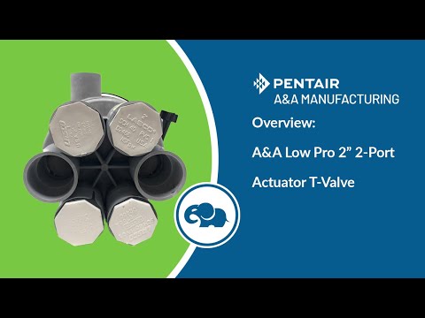 Low Profile 2" 2-Port Actuator T-Valve - Pentair In-Floor(A&A) | 224800