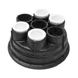 Front View - Paramount 2-Port 1.5" Water Valve Base (Black)